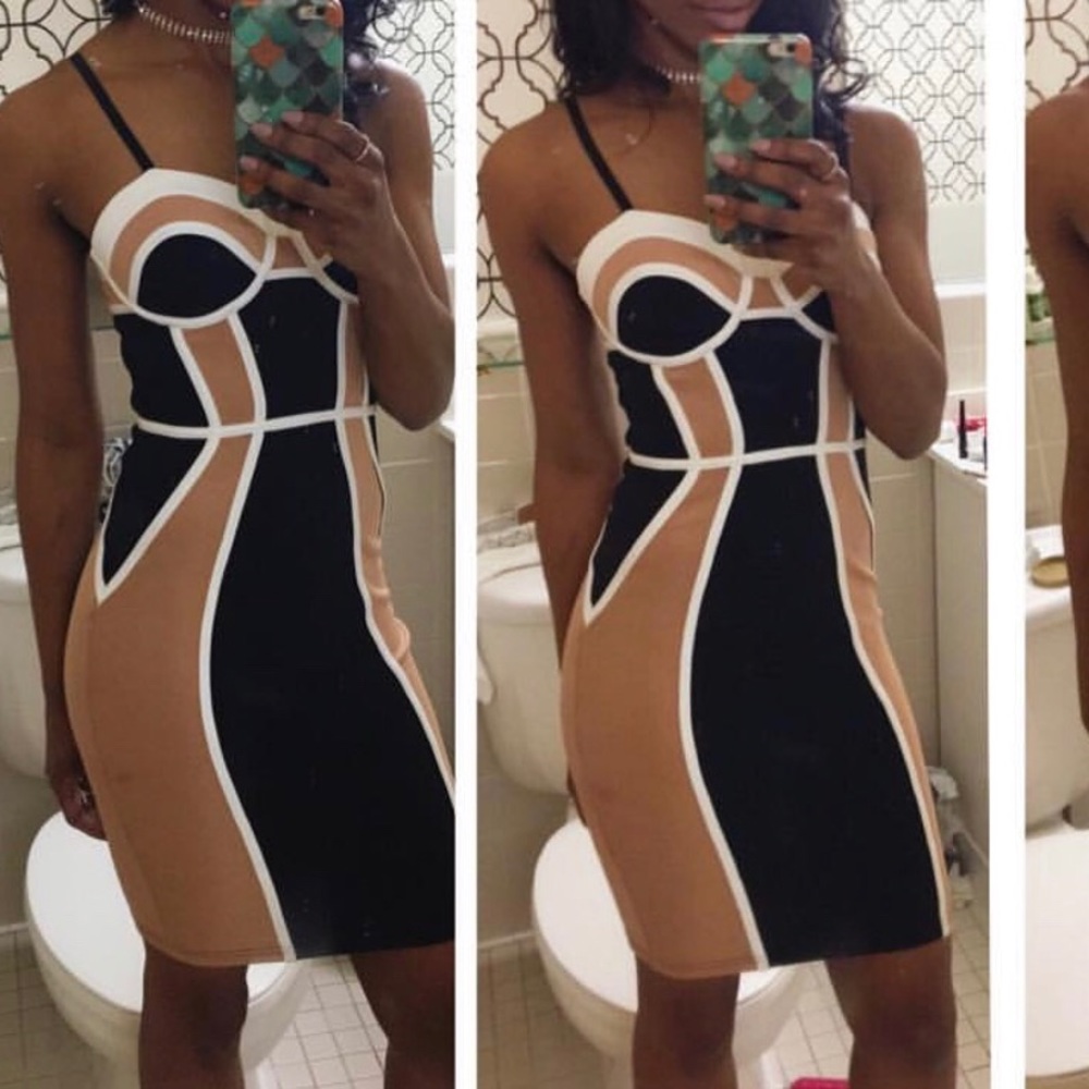 F21 bustier pencil dress
